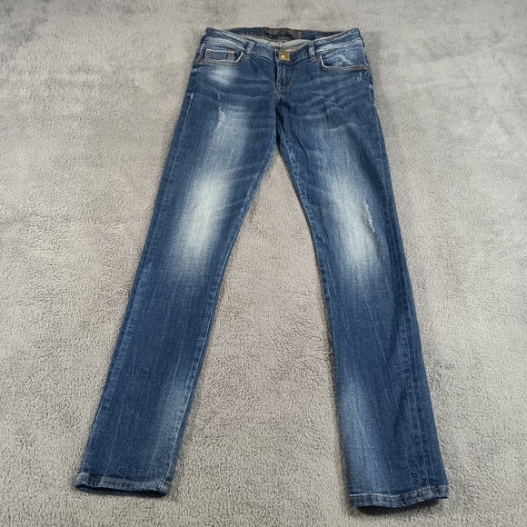 Guess Jeans Low Rise Skinny Ladies Size 8 - Picture 2 of 14